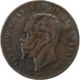 Italië, Vittorio Emanuele II, 10 Centesimi, 1866, Strasbourg, Koper, FR