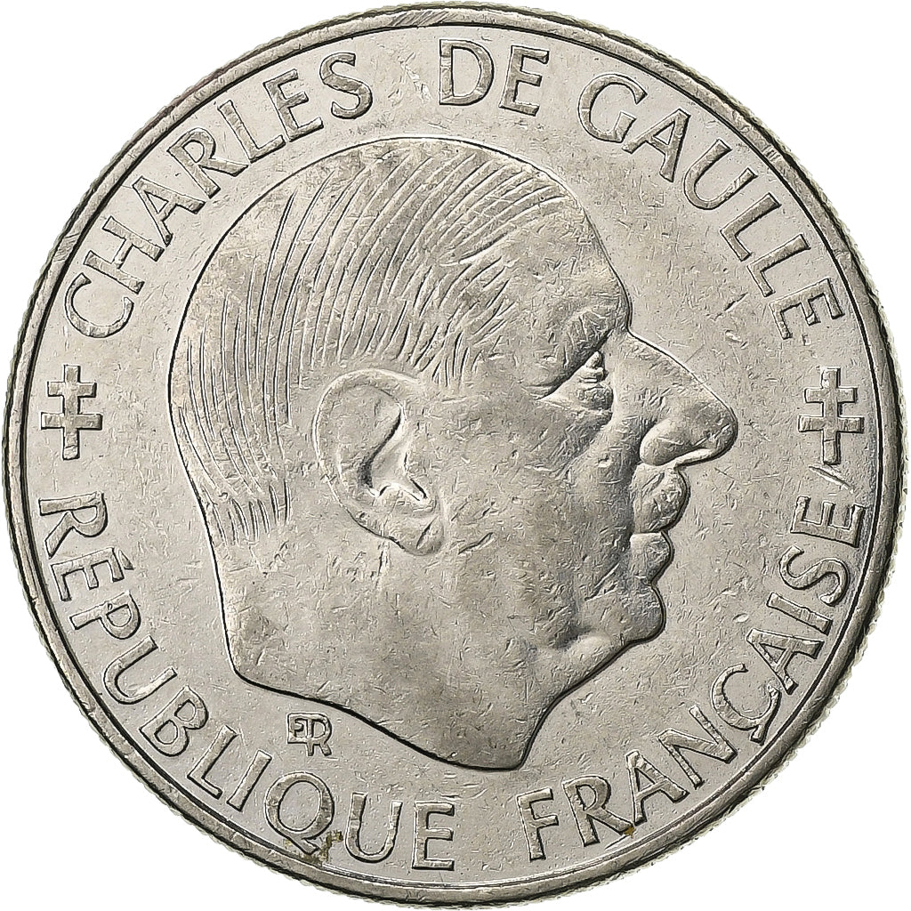 Francia, Charles de Gaulle, Franc, 1988, Paris, MBC+, Níquel, KM:963