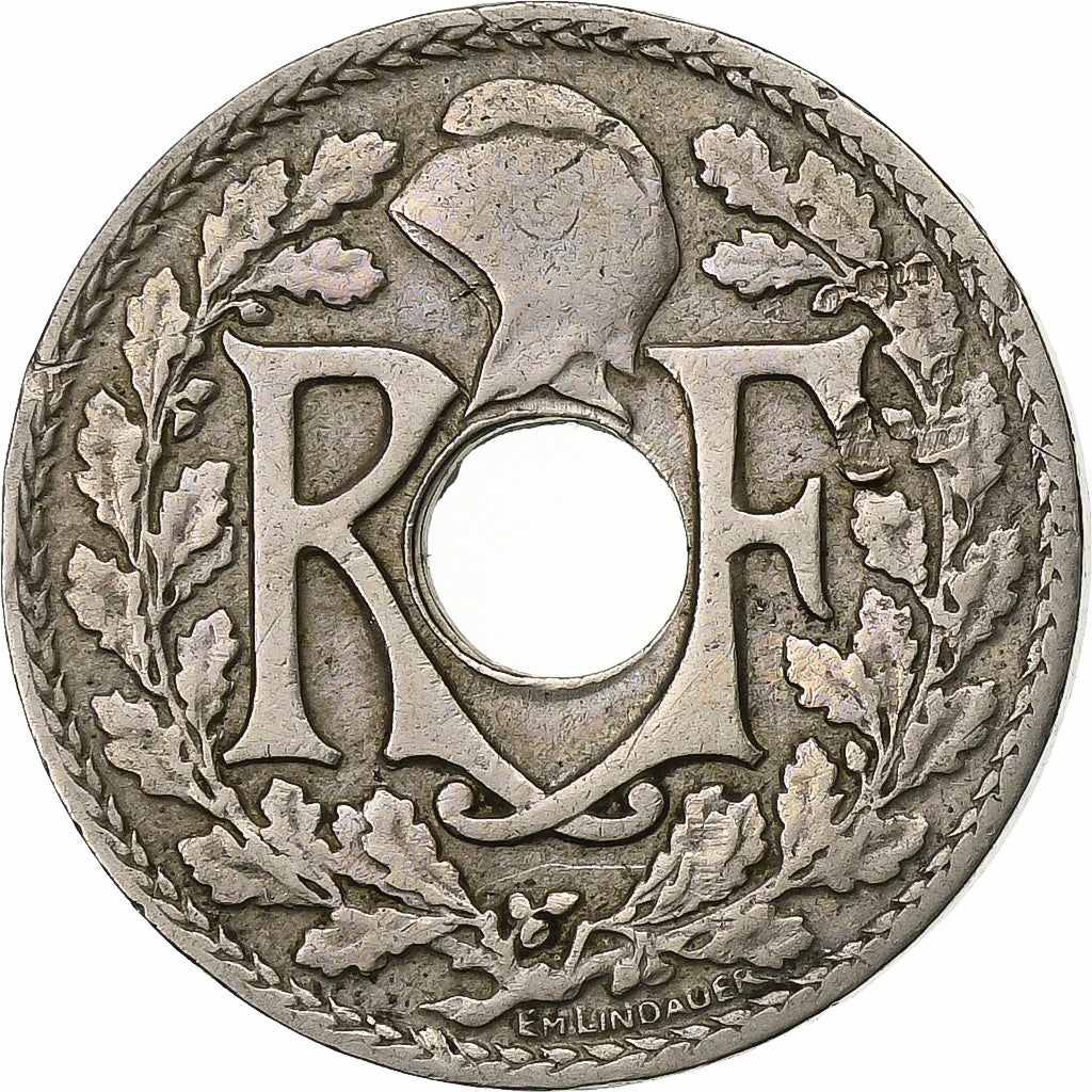 Francia, 10 Centimes, Lindauer, 1927, Paris, Rame-nichel, BB, Gadoury:286