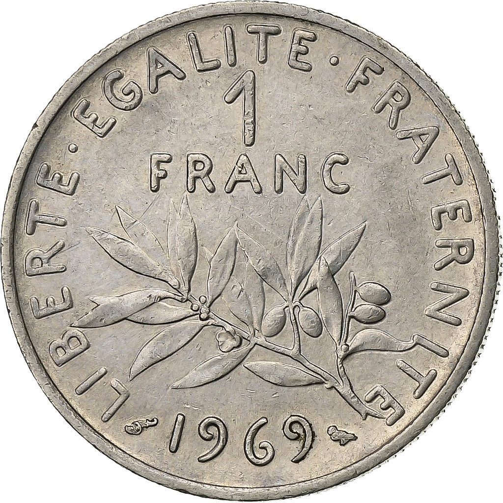 Frankreich, Franc, Semeuse, 1969, Paris, Nickel, SS+, Gadoury:474, KM:925.1
