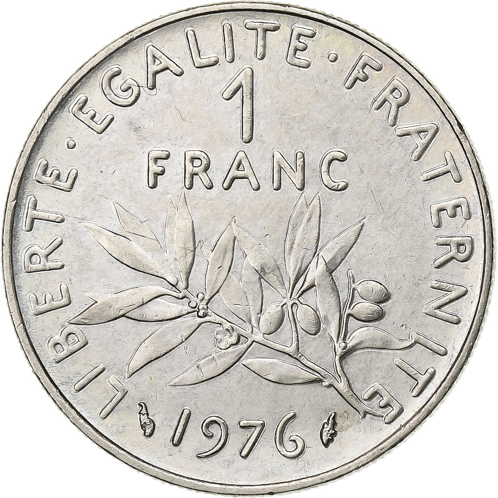 Francia, Franc, Semeuse, 1976, Paris, Nichel, BB+, Gadoury:474, KM:925.2