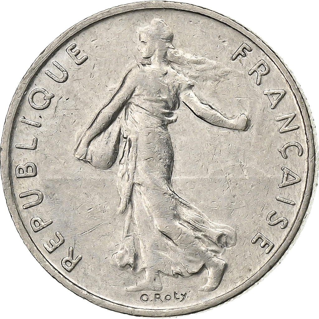 France, 1/2 Franc, Semeuse, 1997, Paris, Nickel, AU(50-53), Gadoury:429