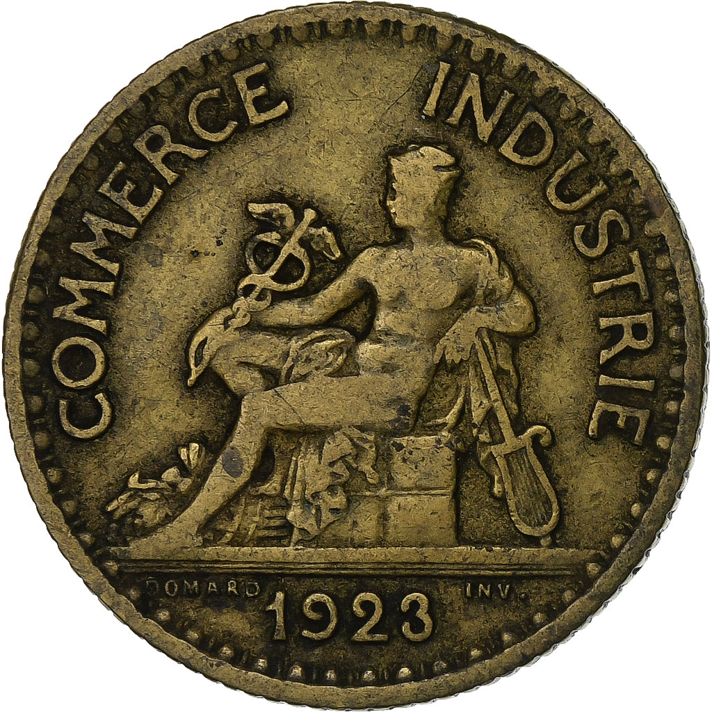 Francia, Franc, Chambre de commerce, 1923, Paris, Alluminio-bronzo, MB+