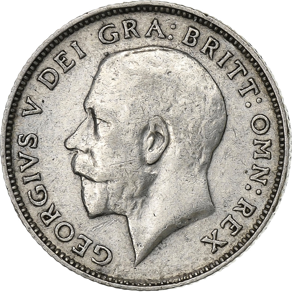 Großbritannien, George V, 6 Pence, 1924, Silber, SS+, KM:815a.1