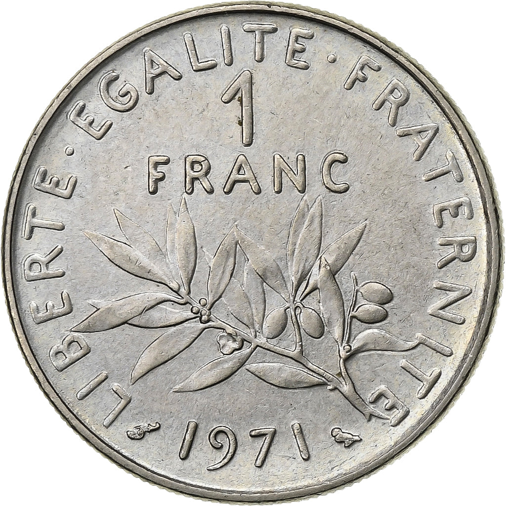 Francia, Franc, Semeuse, 1971, Paris, Nichel, SPL-, Gadoury:474, KM:925.1