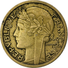 France, 2 Francs, Morlon, 1936, Paris, Aluminum-Bronze, EF(40-45), Le