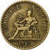 Francja, Franc, Chambre de commerce, 1927, Paris, Aluminium-Brąz, VF(30-35)