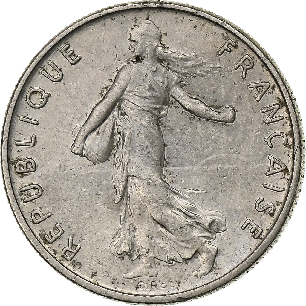 Frankreich, 1/2 Franc, Semeuse, 1968, Paris, Nickel, SS+, Gadoury:429, KM:931.1