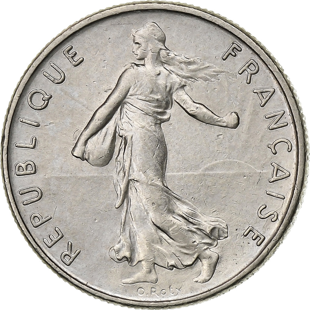 France, 1/2 Franc, Semeuse, 1970, Paris, Nickel, AU(55-58), Gadoury:429