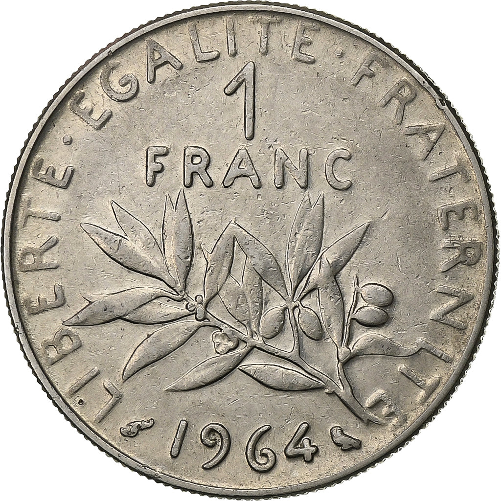 Francia, Franc, Semeuse, 1964, Paris, Nichel, BB, Gadoury:474, KM:925.1