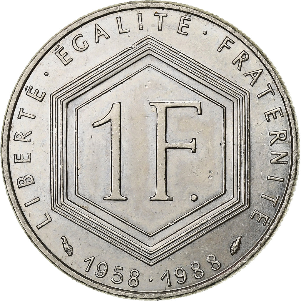 Francia, Franc, Charles de Gaulle, 1988, Paris, Nichel, SPL, Gadoury:475, KM:963