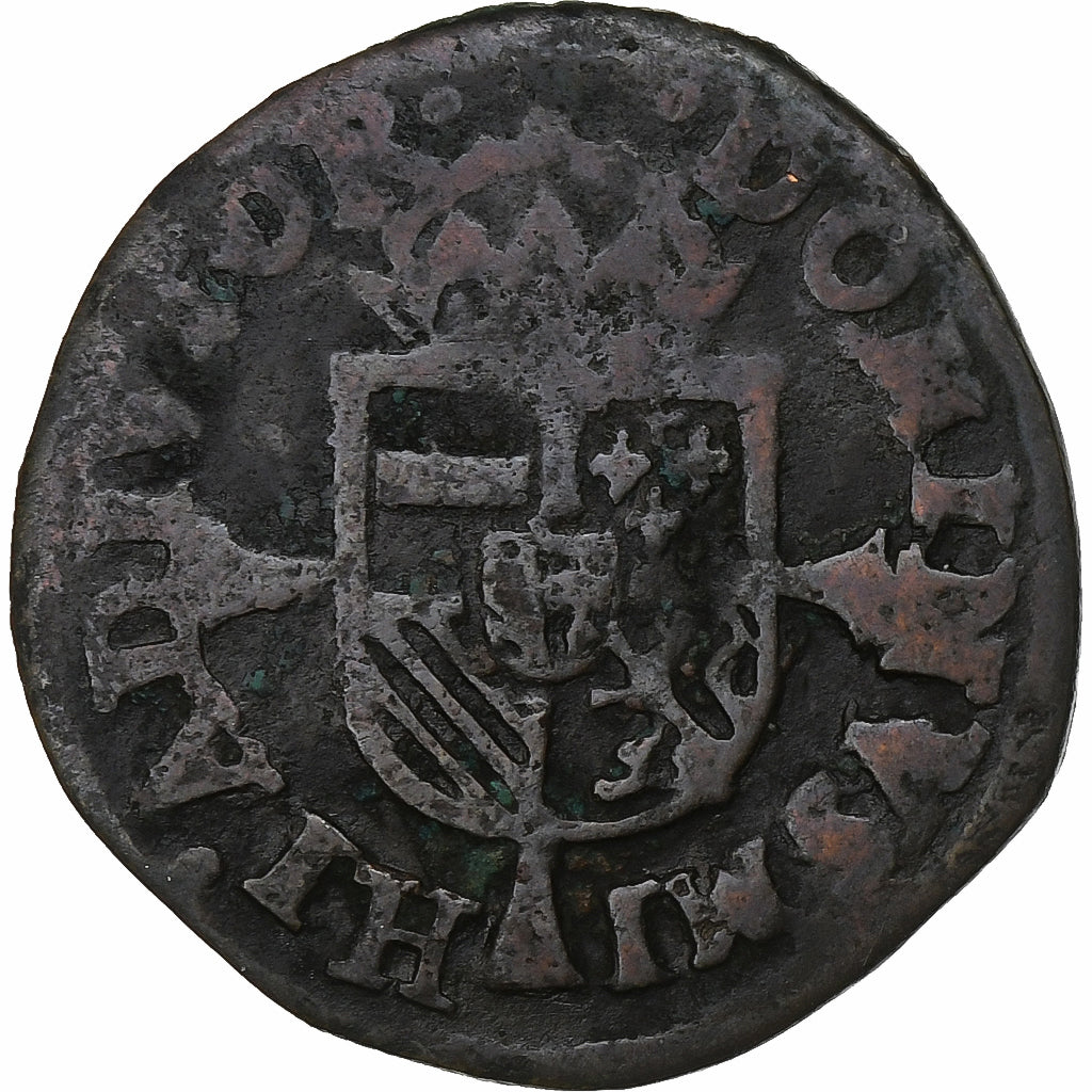 Hiszpania niderlandzka, Philip II, Double Courte, Maastricht, Miedź, F(12-15)