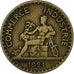 França, 2 Francs, Chambre de commerce, 1921, Paris, Alumínio-Bronze