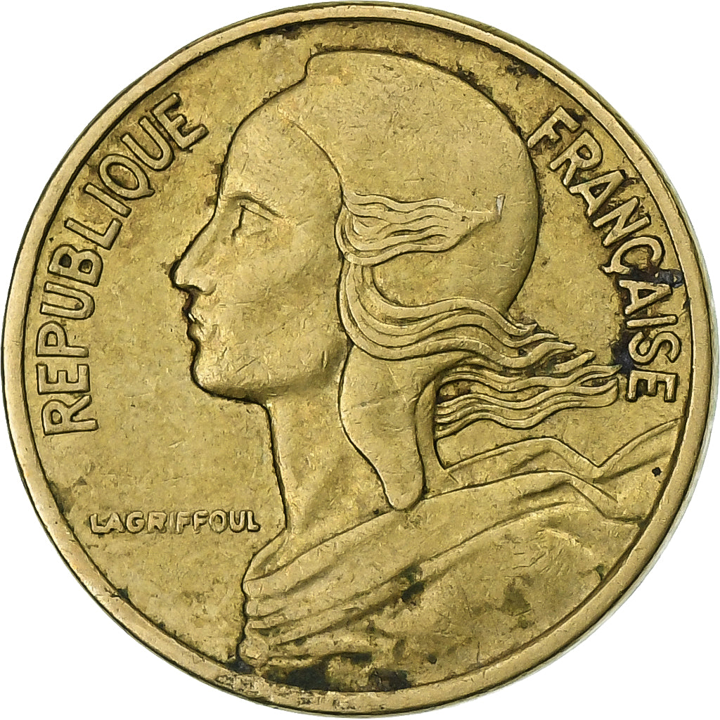 França, 5 Centimes, Marianne, 1978, Paris, Alumínio-Bronze, AU(50-53)
