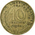 Francja, 10 Centimes, Marianne, 1964, Paris, Aluminium-Brąz, VF(30-35)