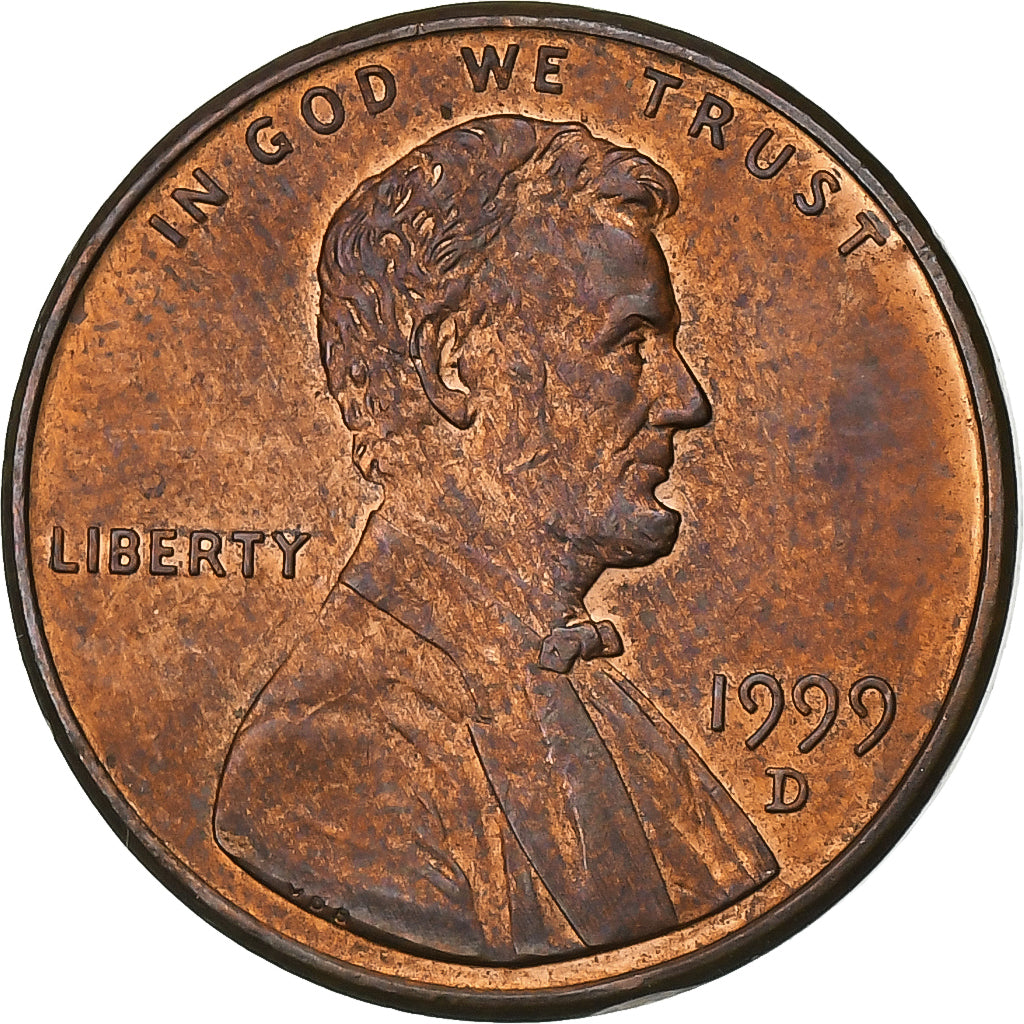 Estados Unidos da América, Cent, Lincoln Cent, 1999, U.S. Mint, Zinco Cobreado