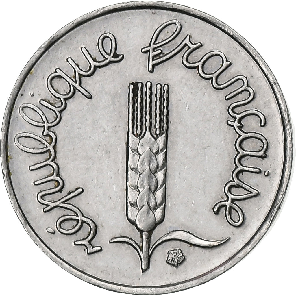 France, Centime, Épi, 1965, Paris, Acier inoxydable, SUP, Gadoury:91, KM:928