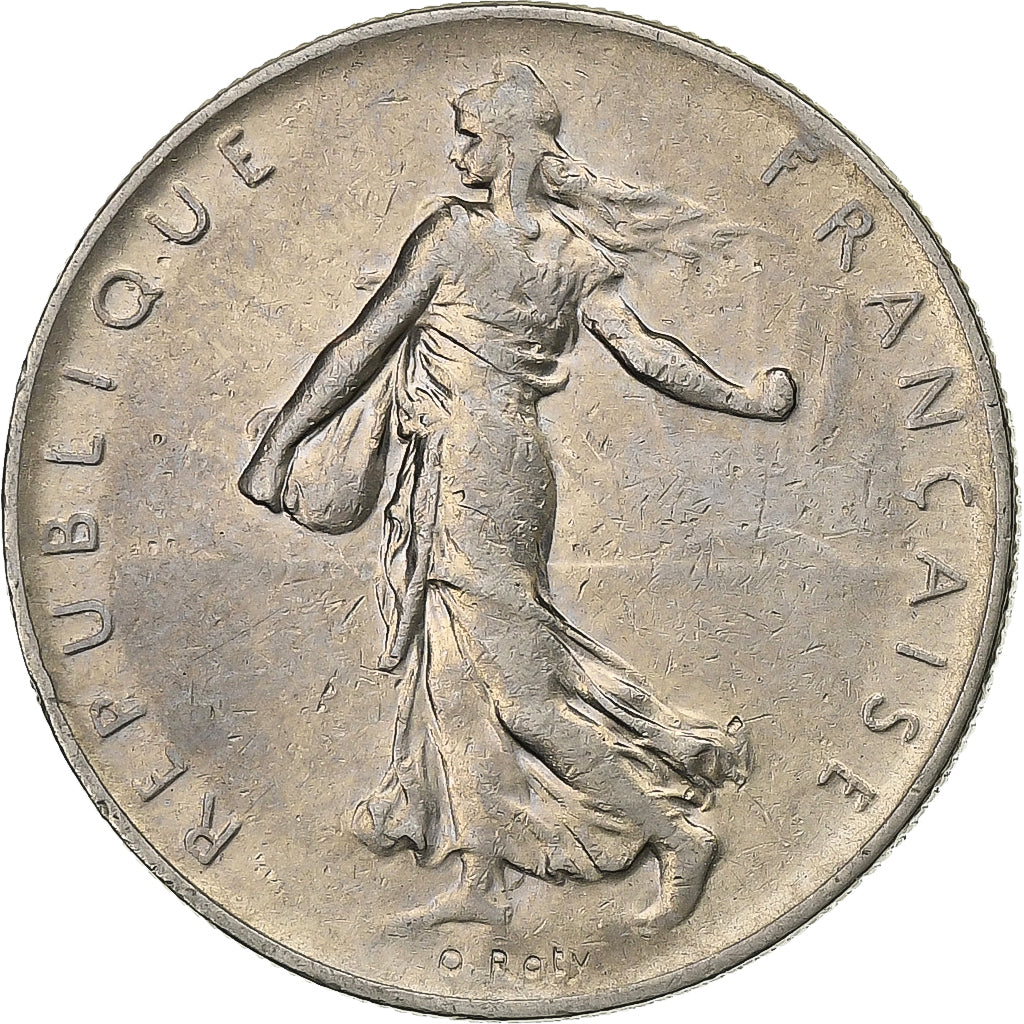 Francja, Franc, Semeuse, 1960, Paris, Nikiel, EF(40-45), Gadoury:474, KM:925.1