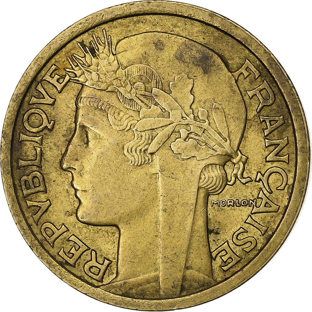 Frankrijk, 2 Francs, Morlon, 1941, Paris, Aluminum-Bronze, ZF, Gadoury:535a