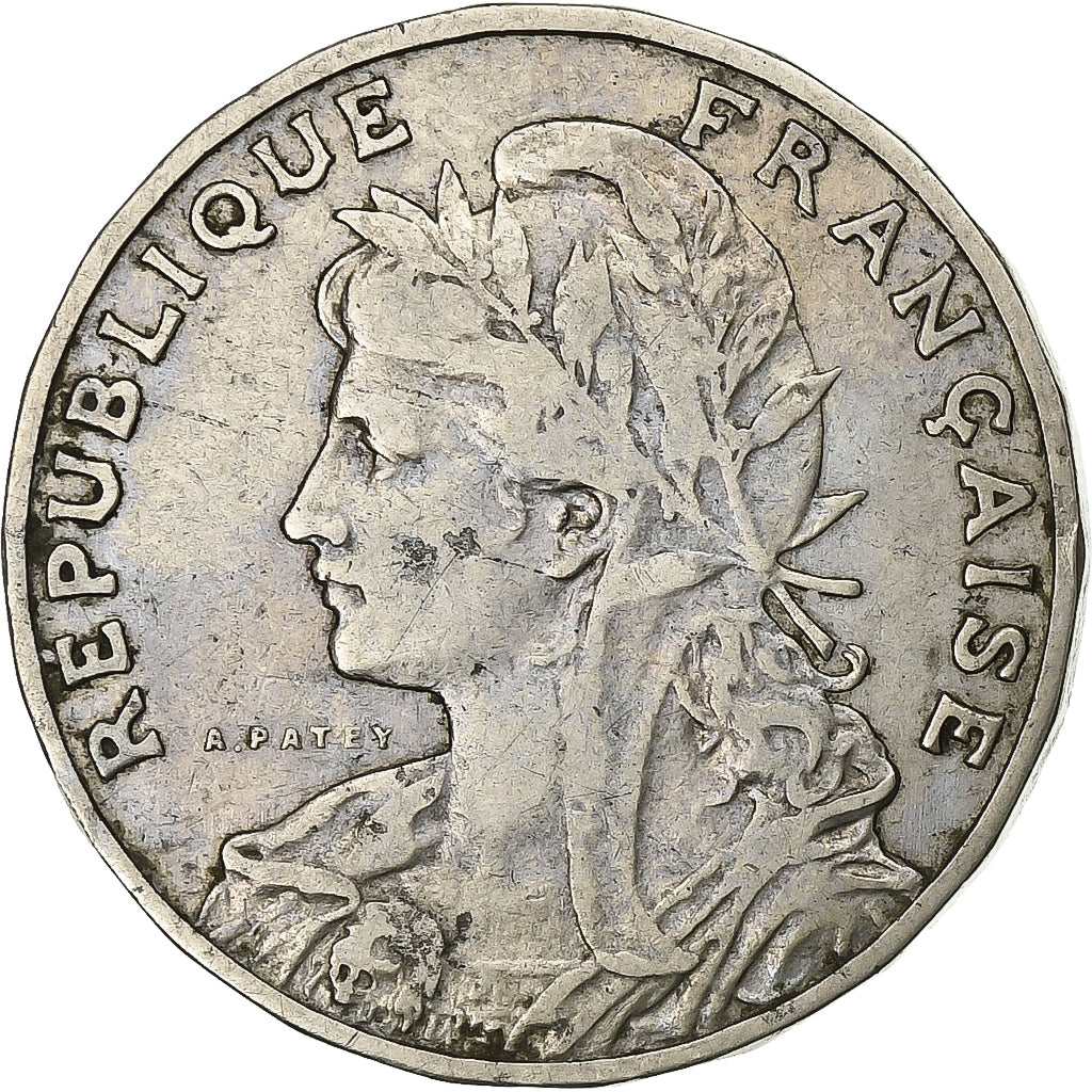 Francia, 25 Centimes, Patey, 1905, Níquel, BC+, Gadoury:364, KM:856