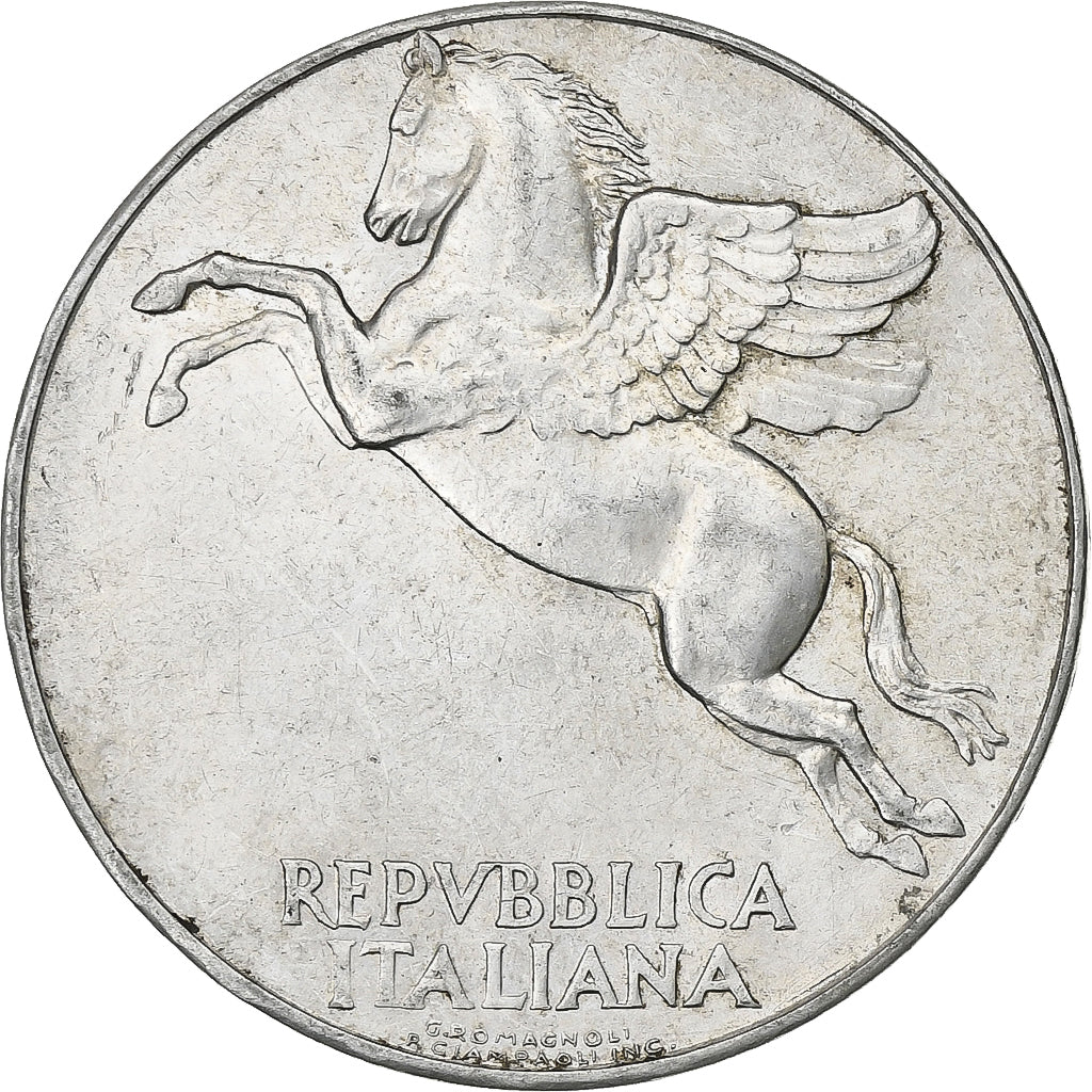 Italien, 10 Lire, 1950, Rome, Aluminium, SS+, KM:90