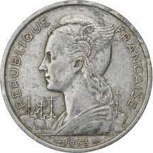 Madagascar, 5 Francs, 1953, Paris, Aluminium, EF(40-45), KM:5