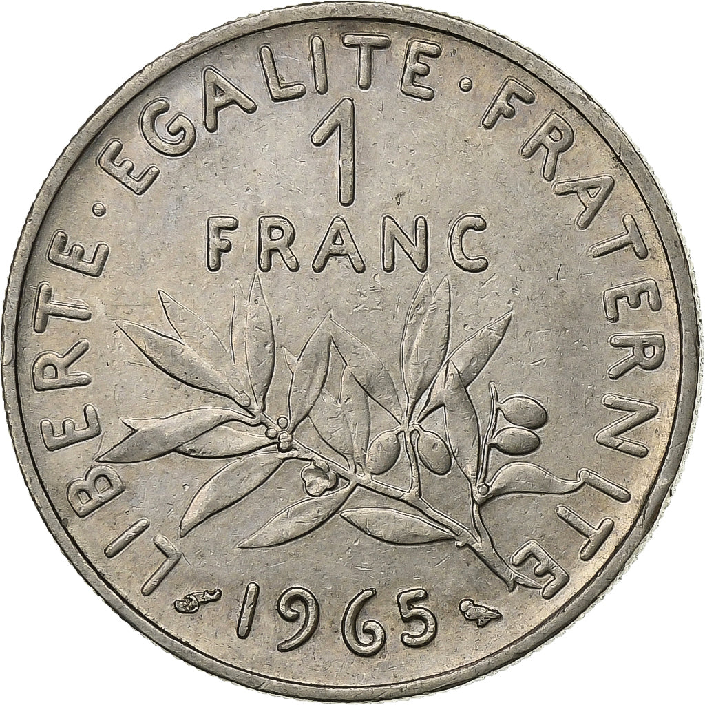 France, Franc, Semeuse, 1965, Paris, Nickel, TTB+, Gadoury:474, KM:925.1