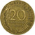 Francia, 20 Centimes, Marianne, 1977, Paris, Alluminio-bronzo, BB, Gadoury:332