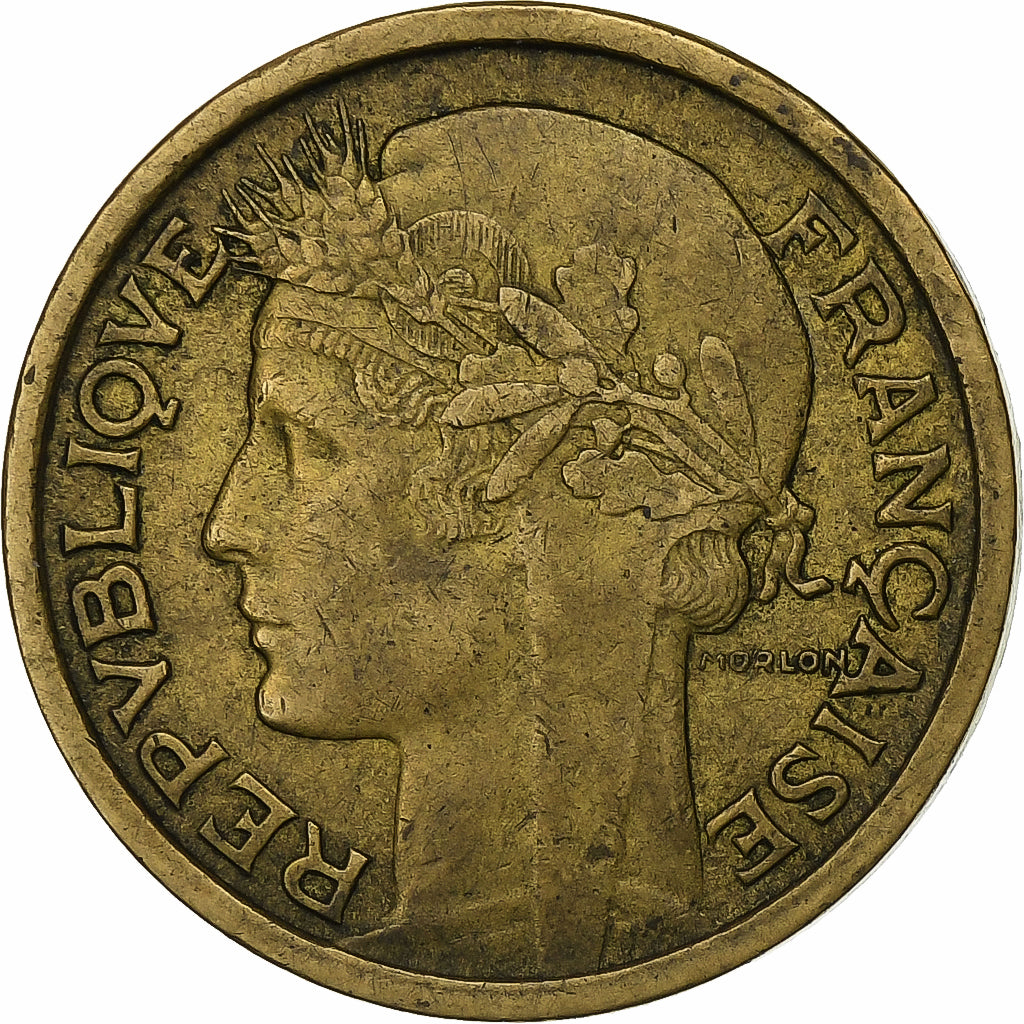 Francia, Franc, Morlon, 1939, Paris, Aluminio - bronce, MBC, KM:885