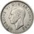 Gran Bretagna, George VI, 6 Pence, 1945, Argento, BB+, KM:852