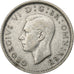 Gran Bretagna, George VI, 6 Pence, 1945, Argento, BB+, KM:852
