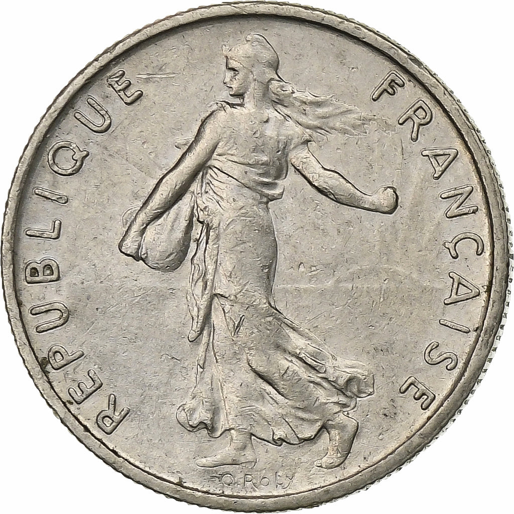 France, 1/2 Franc, Semeuse, 1965, Paris, Nickel, EF(40-45), Gadoury:429