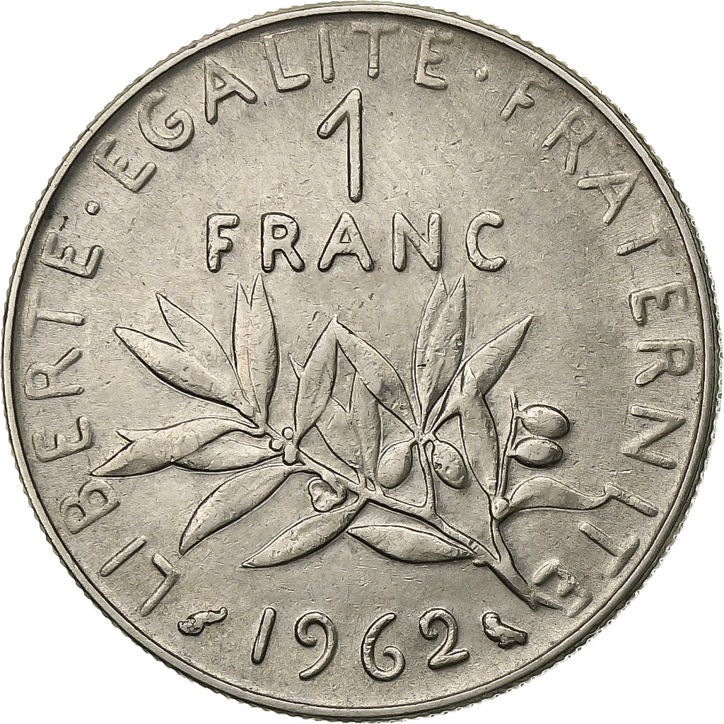 France, Franc, Semeuse, 1962, Paris, Nickel, TTB+, Gadoury:474, KM:925.1