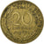 Francia, 20 Centimes, Marianne, 1965, Paris, Alluminio-bronzo, BB, Gadoury:332