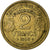 Francia, 2 Francs, Morlon, 1939, Paris, Aluminio - bronce, MBC+, Gadoury:535