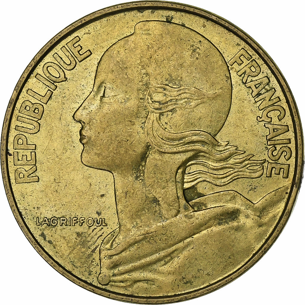 Francia, 20 Centimes, Marianne, 1970, Paris, Alluminio-bronzo, BB+, Gadoury:332