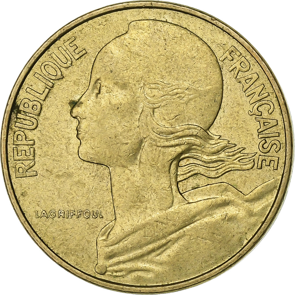 Francia, 10 Centimes, Marianne, 1982, Paris, Aluminio - bronce, MBC+