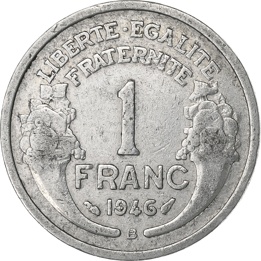 Frankrijk, Franc, Morlon, 1946, Beaumont - Le Roger, Aluminium, FR+