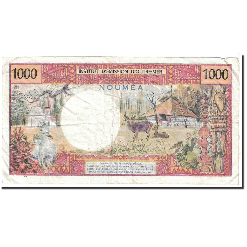Banknote, New Caledonia, 1000 Francs, 1983, Undated, KM:64b, EF(40-45)