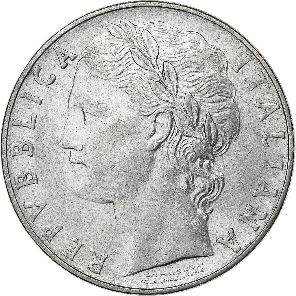 Itália, 100 Lire, 1957, Rome, Aço Inoxidável, AU(50-53), KM:96.1