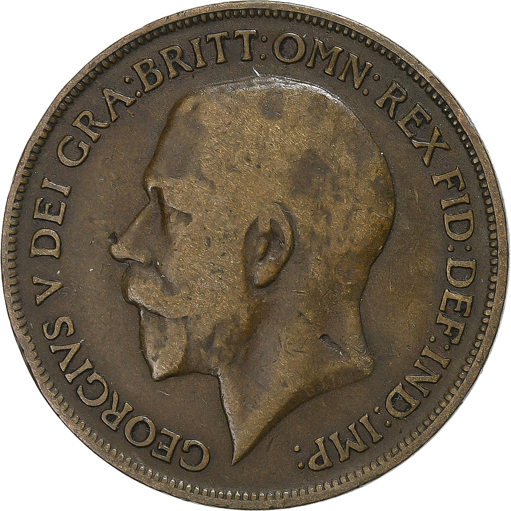Großbritannien, George V, Penny, 1917, Bronze, S, KM:810