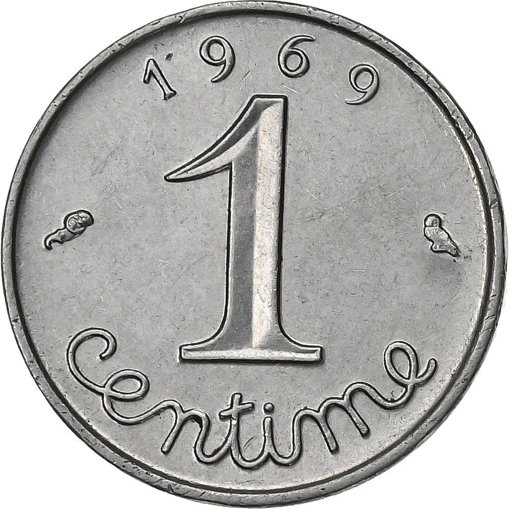 Francia, Centime, Épi, 1969, Paris, Acciaio inossidabile, SPL-, Gadoury:91
