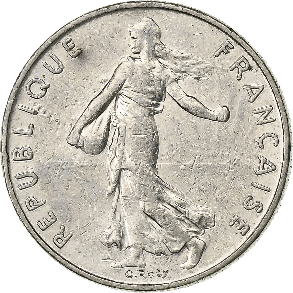 France, 1/2 Franc, Semeuse, 1985, Paris, Nickel, AU(50-53), Gadoury:429