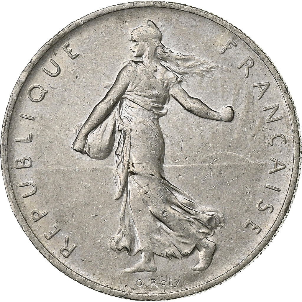 Francja, Franc, Semeuse, 1970, Paris, Nikiel, AU(50-53), Gadoury:474, KM:925.1
