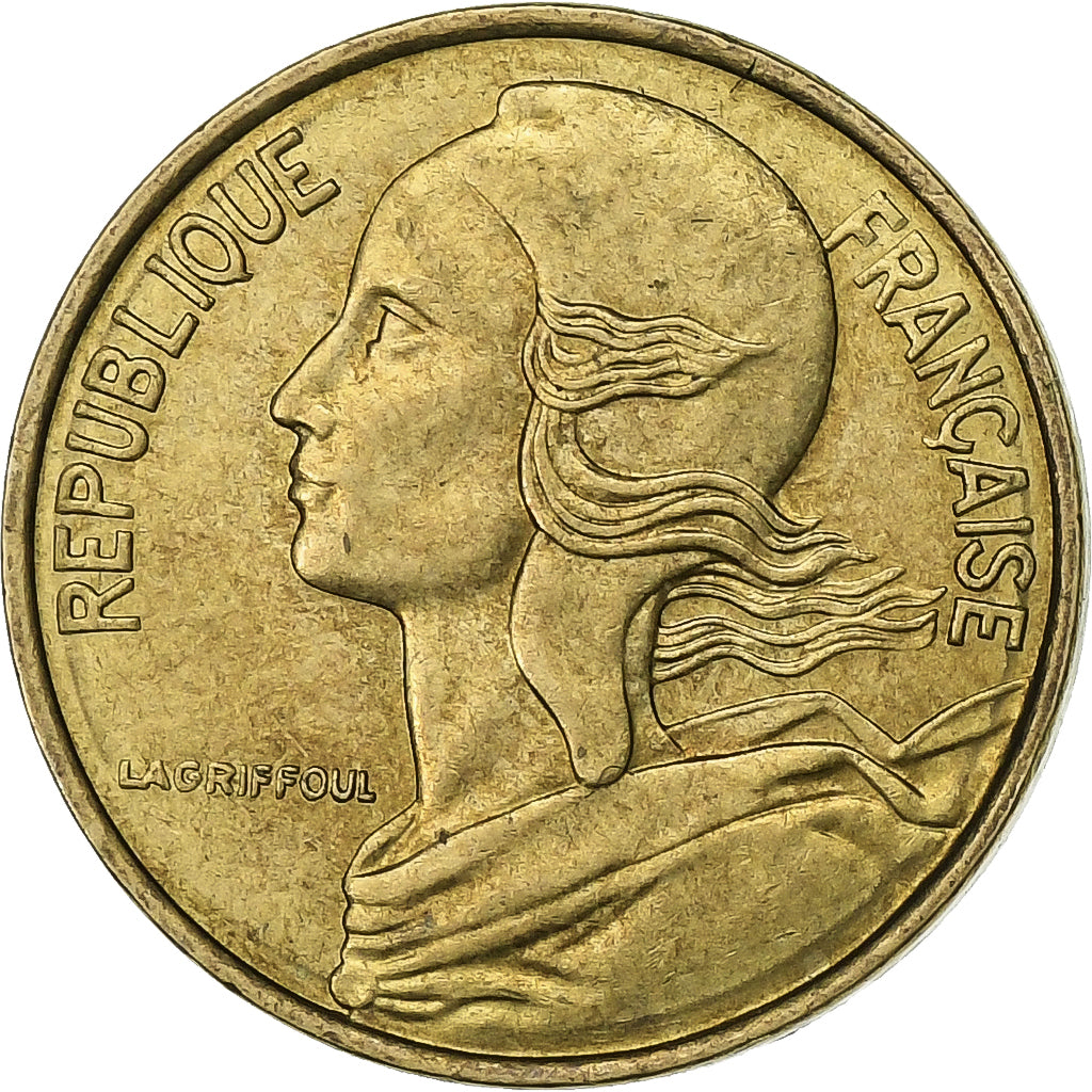 França, 5 Centimes, Marianne, 1996, Paris, Alumínio-Bronze, AU(50-53)