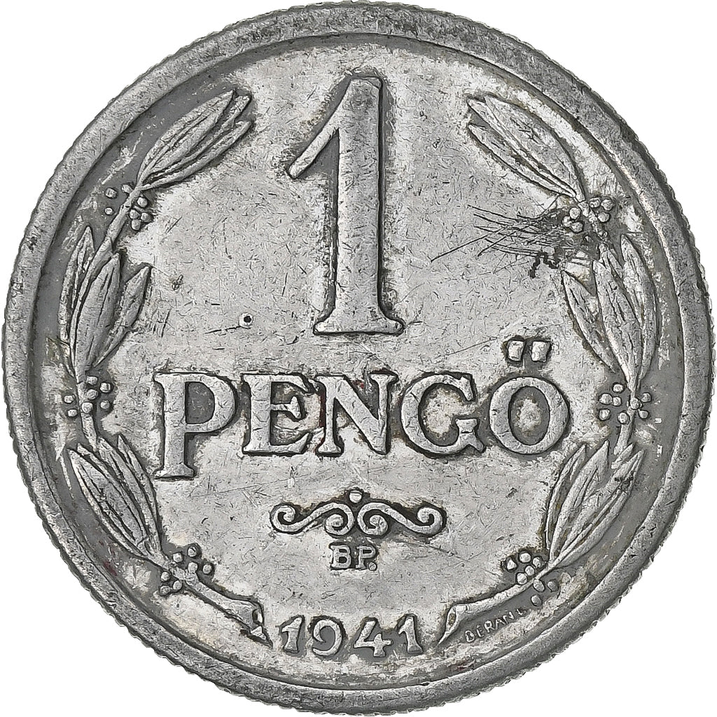 Ungheria, Pengo, 1941, Alluminio, BB, KM:521