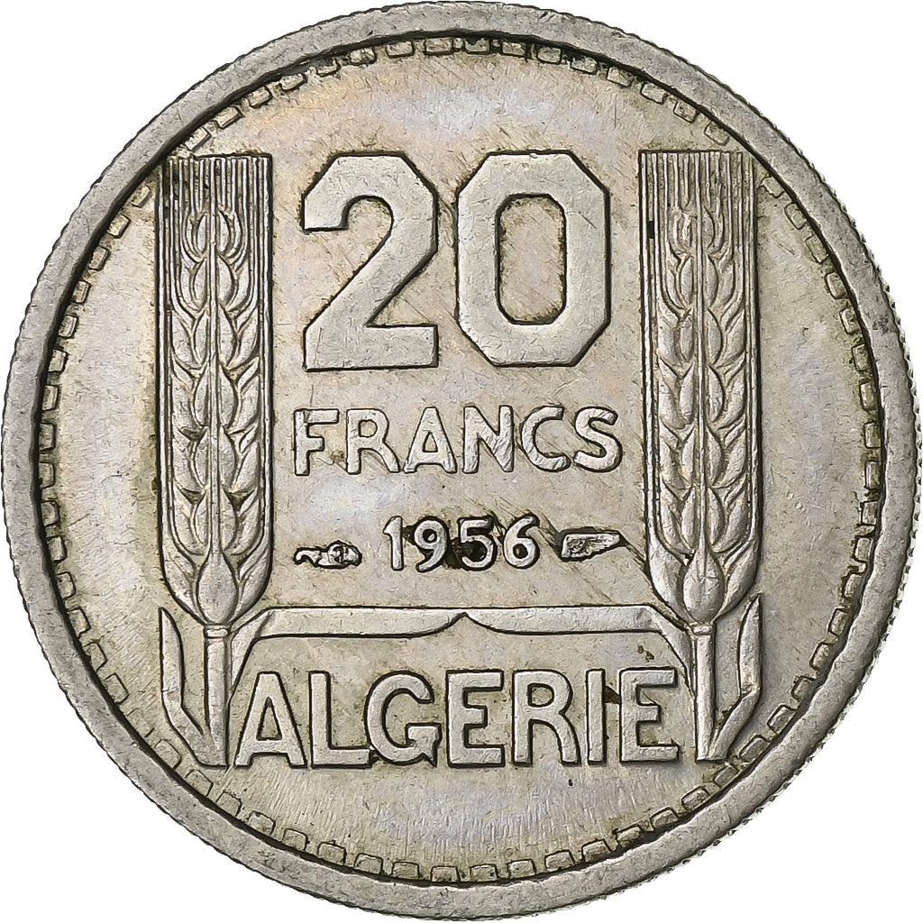 Algérie, 20 Francs, 1956, Paris, Cupro-nickel, SUP, KM:91