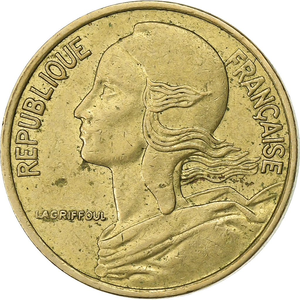 Francja, 5 Centimes, Marianne, 1979, Paris, Aluminium-Brąz, EF(40-45)