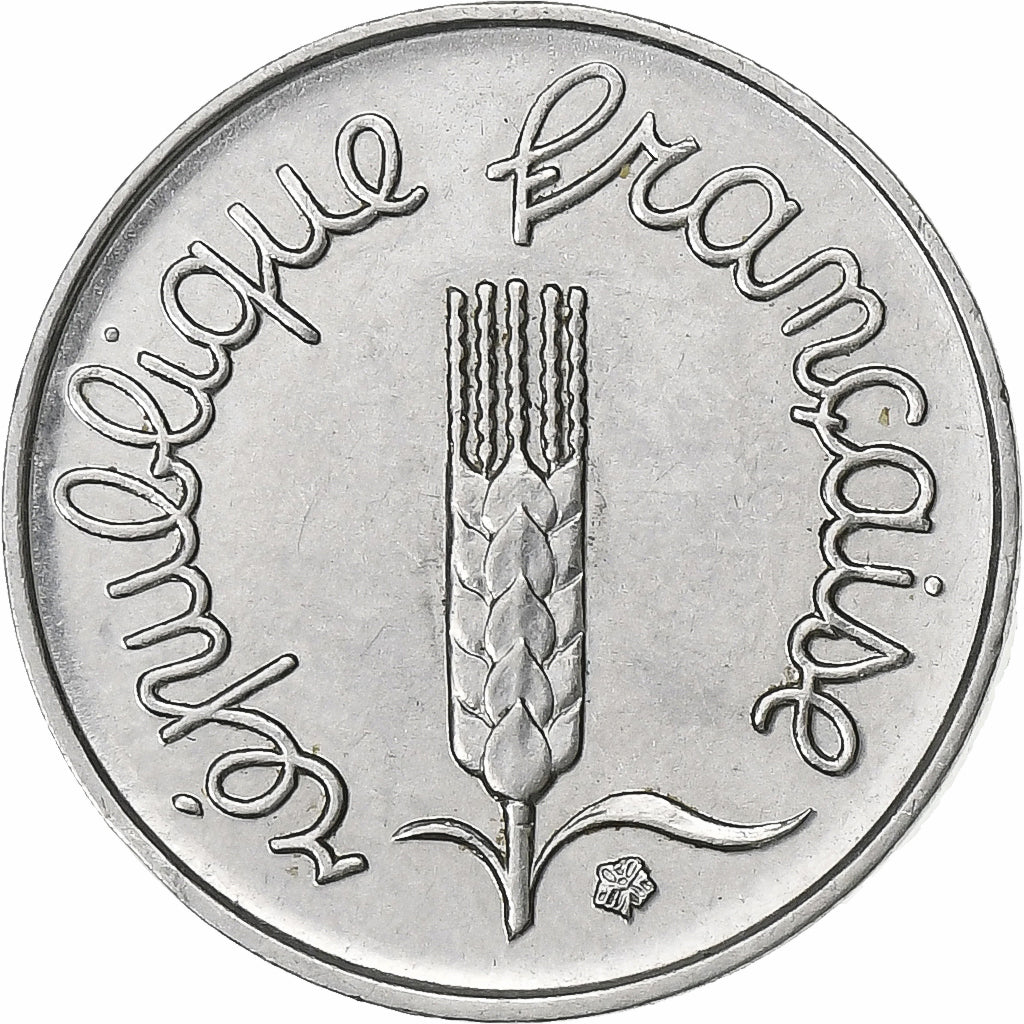 França, Centime, Épi, 1968, Paris, Aço Inoxidável, MS(60-62), Gadoury:91