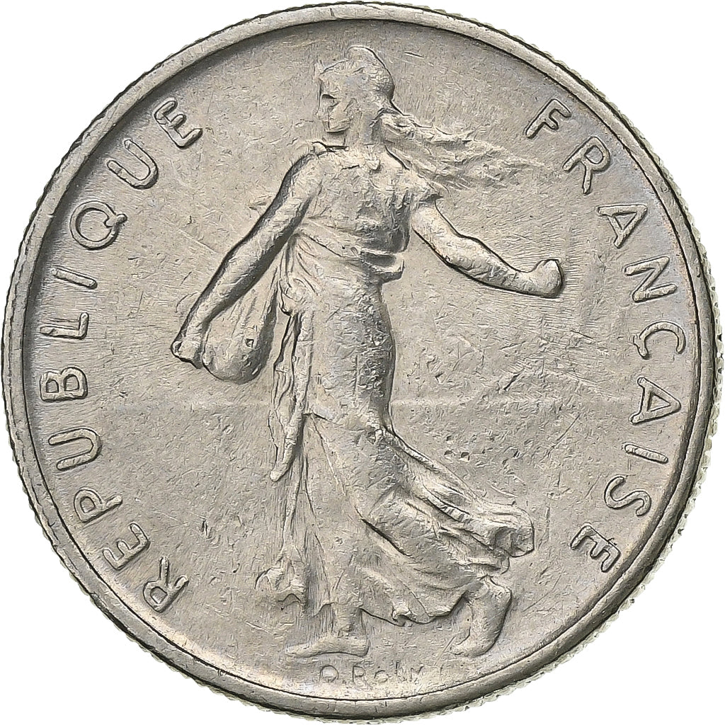 France, 1/2 Franc, Semeuse, 1966, Paris, Nickel, EF(40-45), Gadoury:429